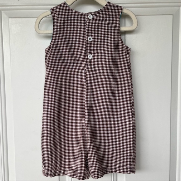 •Cre8ions• Gingham One Piece Lion Romper - Size 18 Months - Picture 6 of 9